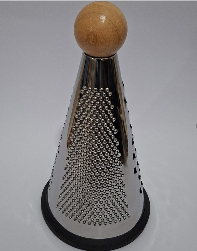 رنده ۳کاره مخروطی مدل هرمی دسته چوبی بامبو