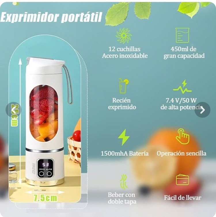 مخلوط کن شارژی HS-860 گنجایش ۰/۴۵۰ لیتر
